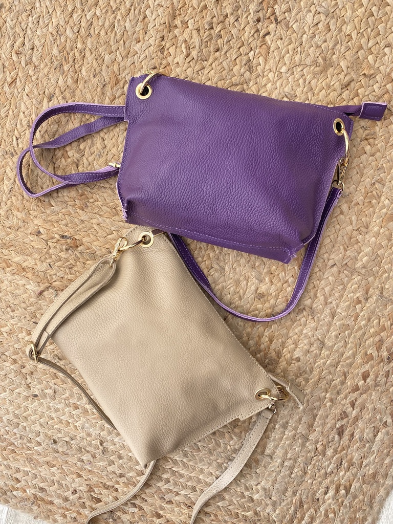 Bolso liso piel