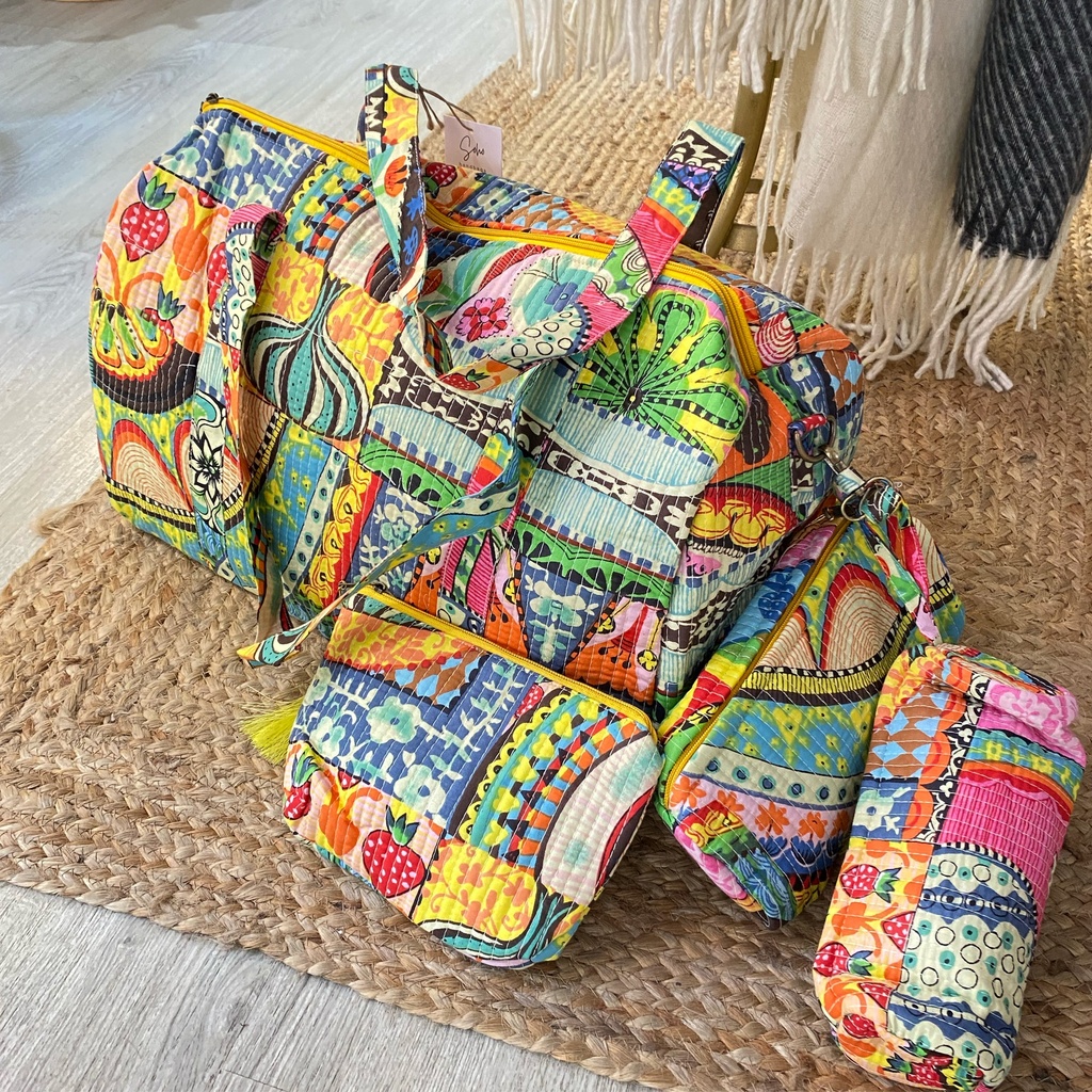Conjunto viaje multicolor