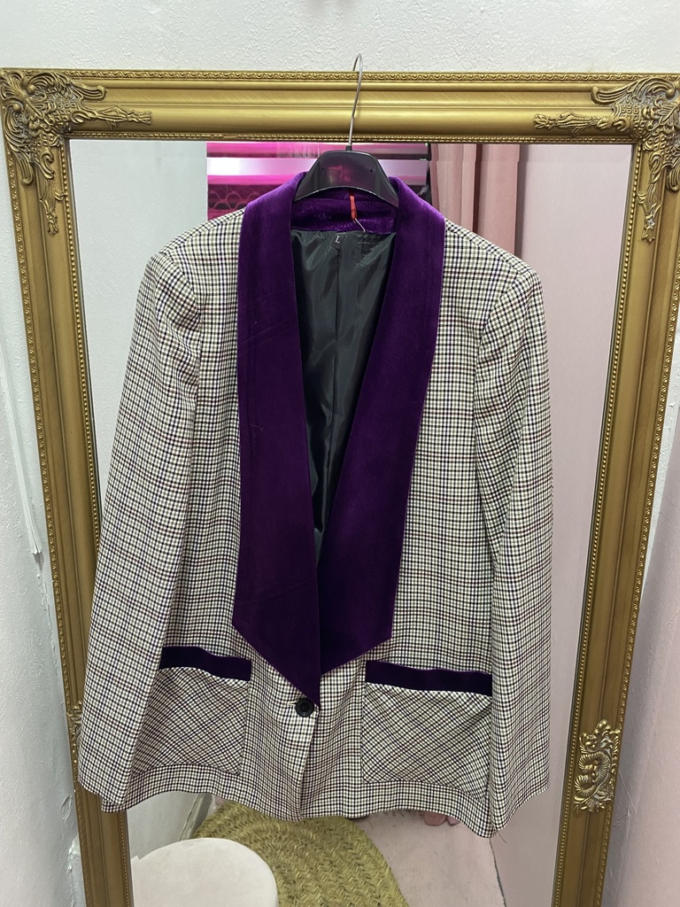 Blazer Solapa Morada