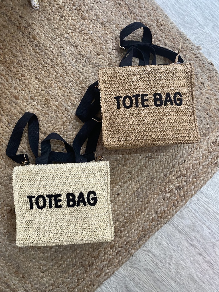 Bolso tote mimbre