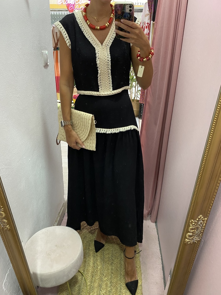 Conjunto Violeta negro