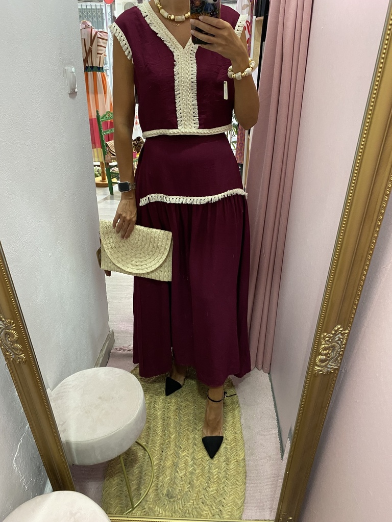 Conjunto Violeta Burdeos