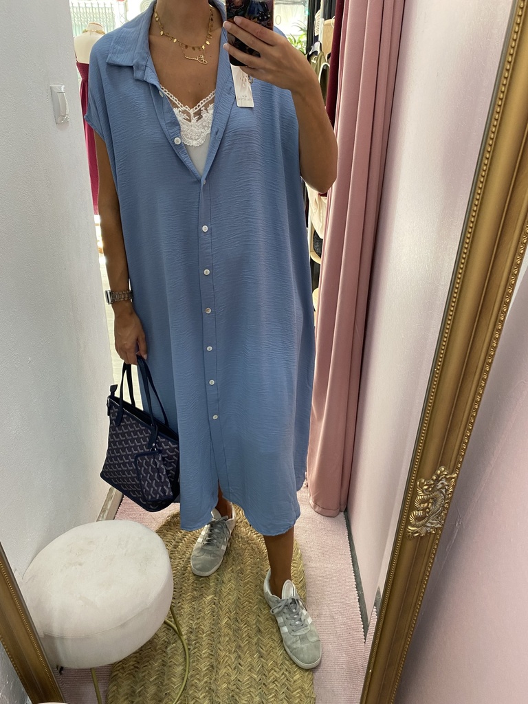 Vestido camisero curvy