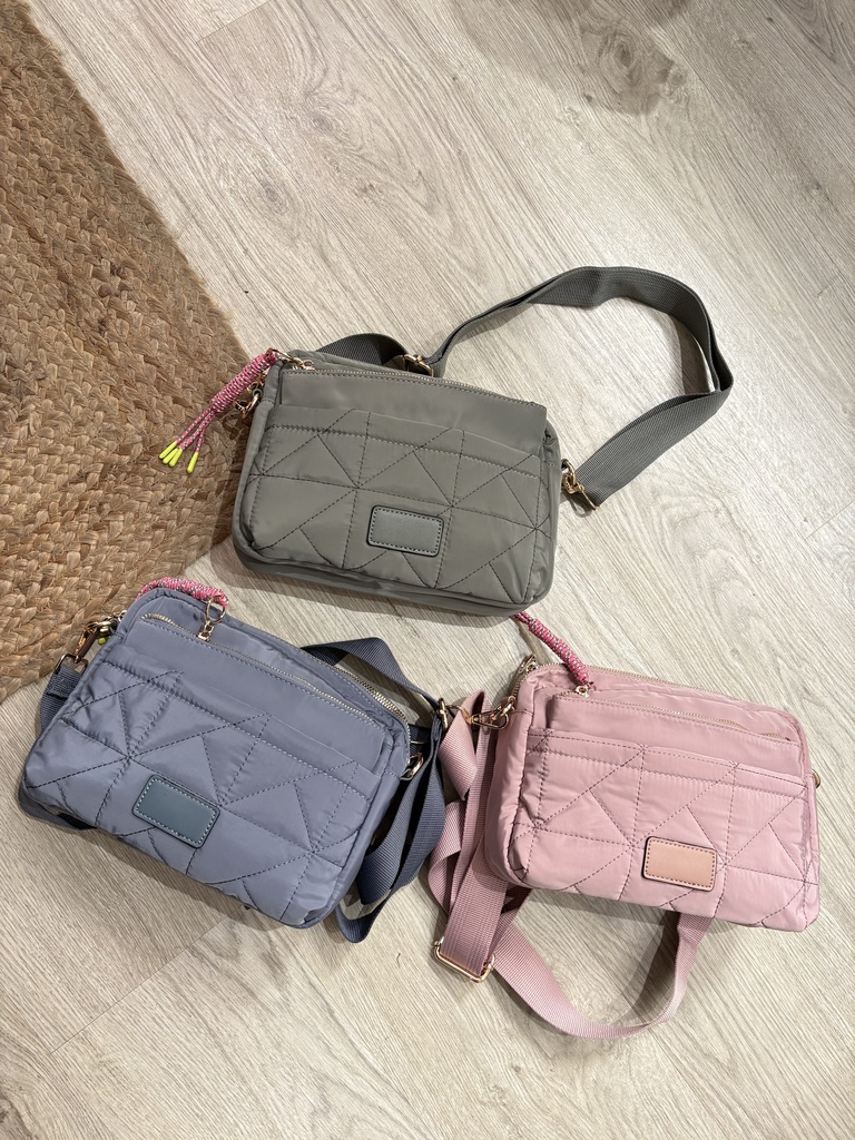Bolso nylon colores pastel